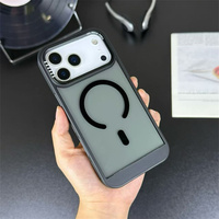 Pour iPhone 17 Pro Max étui de téléphone portable magnétique étui antichoc transparent pour iPhone 14 15 16 coque de Dissipation thermique en nid d'abeille