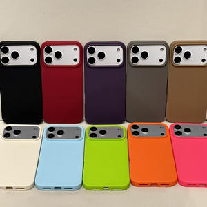 Coque TPU semi-transparente à grand trou, couleur unie, toucher peau, protection simple pour iPhone 17, 16 Pro Max, 15/14 - Product Image 2
