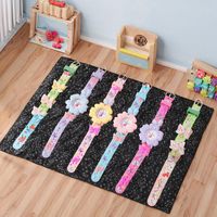 Montre pour enfants en silicone, motif licorne arc-en-ciel de dessin animé mignon, cadran tendance, mouvement Hangzhou, cadeau DIY pour la maternelle, bijoux
