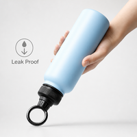Bouteille d'eau portable en acier inoxydable avec base à ventouse magnétique, récipient réutilisable de 22 oz pour le camping et les sports de plein air