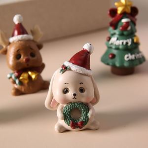 Adornos Navideños de Dibujos Animados, Santa Claus, Renos, Adornos de Animales para Árbol de Navidad, Artículos Decorativos para Mesa, Recuerdos para Fiestas en Casa - Product Image 5