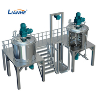 Machine de fabrication de savon, avec réservoir de mélange de produits cosmétiques, rouleaux de 100 l, 200l et 500l