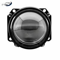 Lentille de projecteur LED 2,5 pouces 12V 100W 5800K 6000LM Tricolore à coupelle unique OEM pour phare, ajustement universel