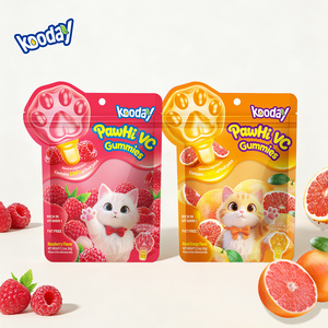 Gomitas Masticables de Vitamina C con Diseño de Pata de Gato, Lindas Garras con Vitamina C Esencial para la Salud Inmunológica y el Bienestar Diario - Product Image 1