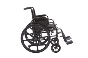 Silla de Movilidad Manual con Rueda Trasera de Varillas Sólidas Grandes, Doble Freno de Mano, para Personas Mayores y Discapacitadas, para Viajes Diarios al Aire Libre - Product Image 3