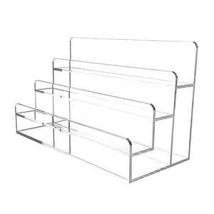Hiển thị tùy chỉnh 2/3/4/5 Tier/Bước hiển thị trong suốt Kệ rõ ràng Acrylic Riser Kệ chúc mừng Thẻ quà tặng hiển thị đứng - Product Image 1
