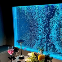 Cloison Modulaire Intérieure en Acrylique à Bulles d'Eau, Combinaison Libre, pour Restaurant, Café, Décoration Commerciale