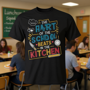 Camiseta Lunch Hero Squad Cafeteria Chalkboard School Lunch Hero - Product Image 3