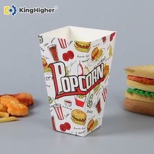 Boîtes à Popcorn Personnalisées – Emballages Jetables en Papier, Seau Carré pour Cinéma, Contenants Rétro Personnalisables - Product Image 3