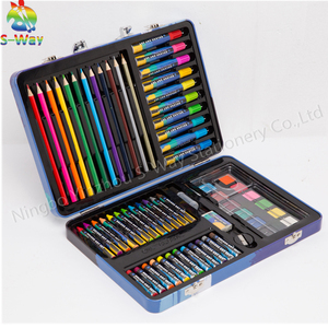 Kit d'art professionnel de 64 pièces, ensemble de <span class=keywords><strong>dessin</strong></span> et d'esquisse, 58 crayons de couleur, kit d'art <span class=keywords><strong>pour</strong></span> enfants, adolescents et adultes/cadeau - Product Image 1