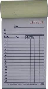 Facture directe d'usine reçu du client formulaires autocopiants en trois parties A5 livre de factures cahier personnalisé <span class=keywords><strong>12</strong></span> feuilles de billets à jet d'encre - Product Image 4
