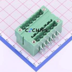 KF2EDGRHM-5.08-2*6P Plug-in Terminal Block Bent Lead Through Hole,P=5.08mm Board-to-Board / Socket - Closed Screw Fixing 2x6P - Product Image 1