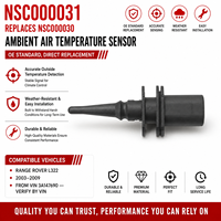 Capteur de température de l'air ambiant de haute qualité pour pare-chocs avant NSC000031 NSC000030 pour Range Rover L322 2003 à 2009