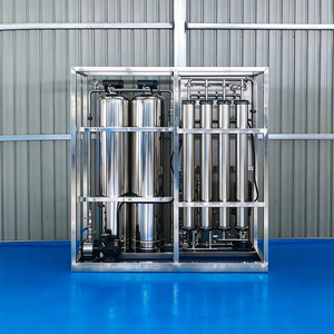 Système de purification d'eau par osmose inverse commercial en gros, directement de l'usine, 1000 l/heure avec pompe, coffret en bois, OEM/ODM - Product Image 3