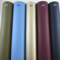 Pu Faux Cuir 0.9mm Épaisseur PVC Faux Cuir pour Meubles Tissu Cuir Artificiel