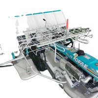 Planteur de marche de Machine de transplanteur de riz de modèle de haute qualité de 6 rangées pour le semis de ferme composants de noyau d'engrenage de moteur de nouvelle condition
