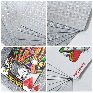 Cartes à jouer personnalisées de qualité supérieure, en papier lisse, imperméables, plaquées or, créatives, durables, 6,5x9 cm, 54 <span class=keywords><strong>pages</strong></span>, brillantes - Product Image 3