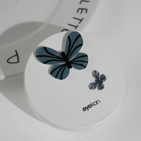 Boîte à lentilles de contact dures Eyekan, miroir portable double motif dessin animé, personnalisable et tendance, pour un look sublime, directement de l'usine.