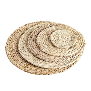 Manteles Individuales <span class=keywords><strong>de</strong></span> Ratán Natural <span class=keywords><strong>de</strong></span> 10/12/13/14 Pulgadas, Manteles <span class=keywords><strong>de</strong></span> Mimbre Trenzado, Estilo Rústico para Comedor - Product Image 2