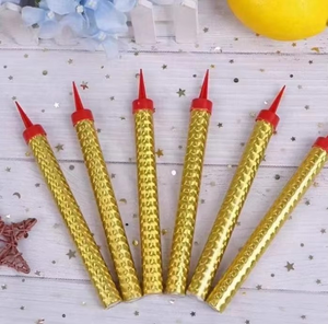 Smokeless Wedding and Birthday Party Cake Candles <b>Indoor</b> <b>bar</b> and Club Event Multicolor and Gold Big Cake Sparkler Fountain - Product Image 5