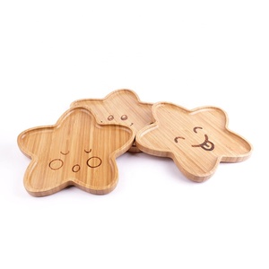 Assiettes en <span class=keywords><strong>bambou</strong></span> pour enfants, 12 pièces, pour bébés - Product Image 1