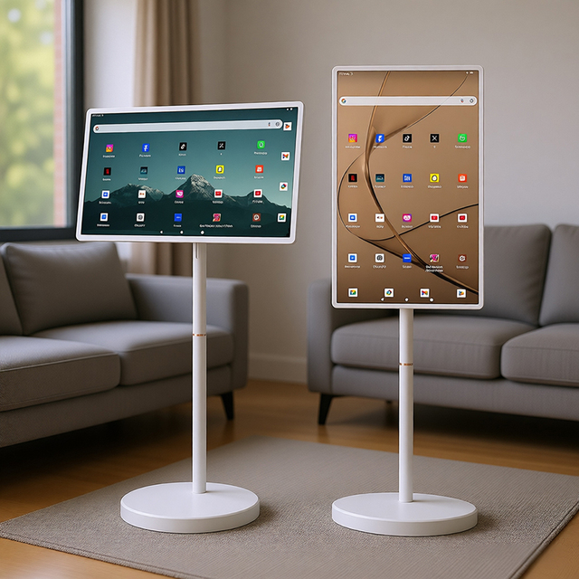 32 Inch Android 15 Smart TV Portable Monitor with Stand 8+128GB Rotatable Tablet PC for Home/Office