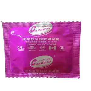 Kualitas tinggi disesuaikan plastik warna-warni kondom kemasan tas/kantong untuk grosir