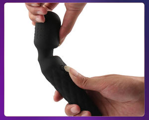 Vibratore a Bacchetta Rosa con Testina in Silicone, Giocattolo Sessuale, Massaggiatore Femminile per Vagina, Vibratore Portatile per il Piacere - Product Image 6