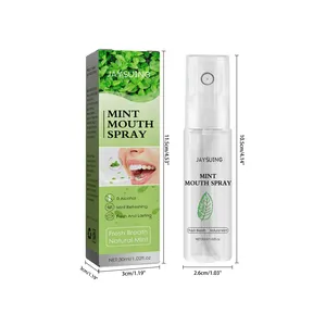 JAYSUING Semprotan Mulut Mint Nafas Penyegar Tahan Lama Bebas Alkohol 30Ml