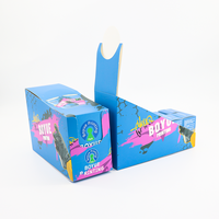 Boîte d'emballage en papier personnalisée pour sachets Mylar de 3,5 g, boîtes assorties pour présentation de bonbons, noix, gommes, sachets de céréales de 3,5 g, boîte à fond plat