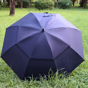 72/80 Inch Custom Logo Advertising Double Layer Fiberglass Golf <b>Umbrella</b> Auto Open High Quality Luxury All-Season Outdoor Beach - Product Image 2