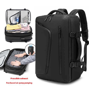 Mochila de viaje multifuncional de gran capacidad para hombres de gama alta, mochila de sellado al vacío de poliéster personalizable de compresión al vacío - Product Image 1