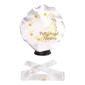 Custom Wholesale Stock Mix Color Hair <b>Headband</b> Edge Wrap Satin Bonnet Set With Your Logo - Product Image 3