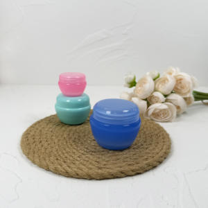 20g 30g 50g Pot cosmétique en plastique simple blanc avec couvercles Logo personnalisé - Product Image 6