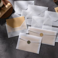 Enveloppes carrées translucides personnalisées en papier calque pour le rangement de vis, accessoires électroniques, pièces de quincaillerie, bijoux, pièces de monnaie