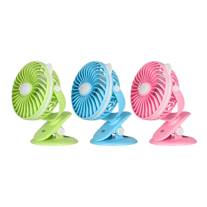 Wholesale usb rechargeable portable desk clip fans portable mini small fan with clip