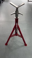 Étau de banc pliable manuel en V 1107F, support de tuyau réglable en hauteur pour charge de 12 pouces 1200 kg