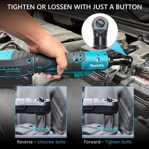 Clé à <span class=keywords><strong>cliquet</strong></span> sans fil <span class=keywords><strong>Makita</strong></span> 18V sans balais, outil professionnel moderne et compact, idéal pour les espaces restreints et l'entretien automobile - Product Image 6