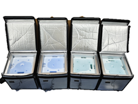 Glacière isotherme pliable en cuir de qualité supérieure, grande capacité, pour transport de vaccins VIP, avec isolation sous vide et plusieurs tailles