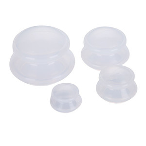 Silicone Cupping <b>Set</b> 4 Pieces Transparent Negative Pressure <b>Massage</b> Scraping Apparatus Manual Health Care - Product Image 1