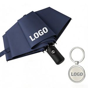 Parapluie pliant 8K à prix de gros avec logo personnalisé pour cadeau promotionnel d'entreprise - Product Image 1
