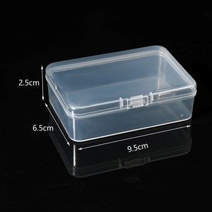 Transparent Rectangular PP <b>Plastic</b> <b>Storage</b> Box 9.5X6.5X2.5Cm With Lid For Small Parts Jewelry Packaging - Product Image 1