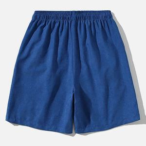 Ensemble de shorts vintage pour garçon avec logo 3D en relief pour l'été, shorts de sport en coton personnalisés, pantalon de survêtement en molleton OEM, shorts cargo pour homme - Product Image 2