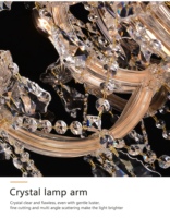 Lustre en cristal LED de style européen de luxe JYLIGHTING, luminaire personnalisé pour projet, hôtel, hall, centre, suspension suspendue