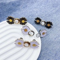 Kancing Logam Daisy Alloy untuk Celana, Pengait Pinggang, Pengontrol Pinggang, Tanpa Paku, Tanpa Jahitan, Dapat Dilepas, Dapat Disesuaikan, Ukuran Besar Kecil