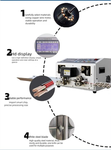 Machine automatique de dénudage et de coupe de fils informatiques |   Équipement de traitement de faisceaux de câbles industriels multifonctionnels - Product Image 3