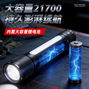 Linterna recargable Led de aleación de aluminio con zoom telescópico de largo alcance para uso en exteriores, batería de 3000Mahn A90 - Product Image 5