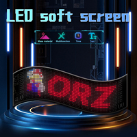 Panneau LED de Voiture à Contrôle par Application USB, Écran Matrice LED 16*96 Défilant, Affichage Numérique Personnalisé pour Publicité