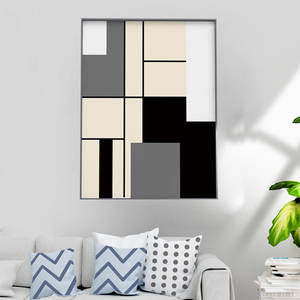 <span class=keywords><strong>Peinture</strong></span> décorative moderne et minimaliste pour salon, porche, hôtel, mur <span class=keywords><strong>de</strong></span> fond <span class=keywords><strong>de</strong></span> canapé, couloir, sur toile triple avec cadre en bois massif - Product Image 6