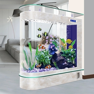 Bể cá bể cá phòng khách gia đình thủy tinh nhỏ không nước sinh thái bể cá lớn lọc đáy cá vàng bể Rùa - Product Image 1